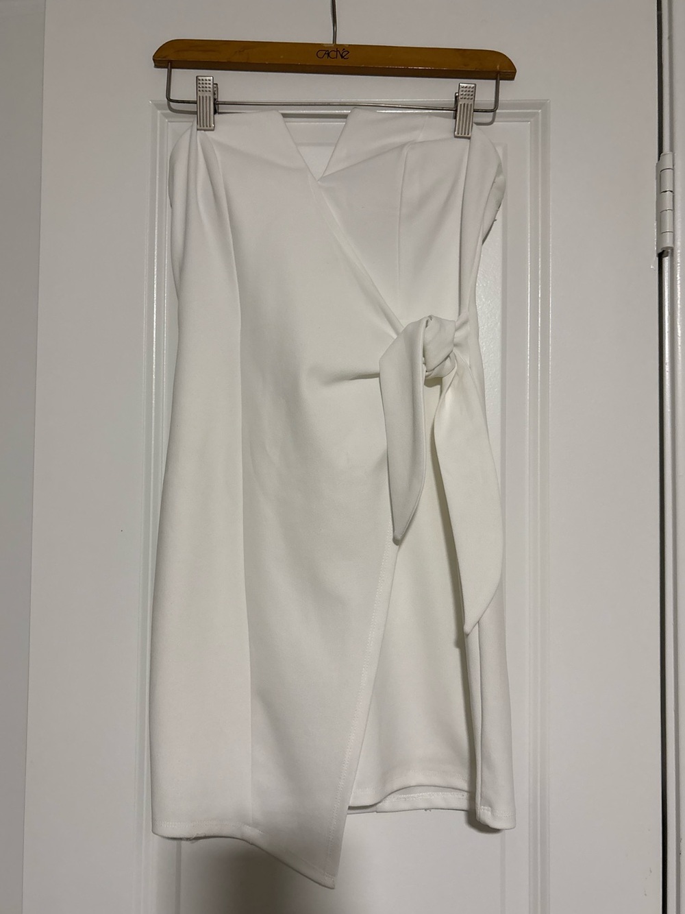 Trixxi White Strapless Dress